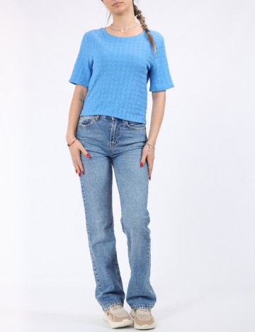 Tricou Pieces, albastru