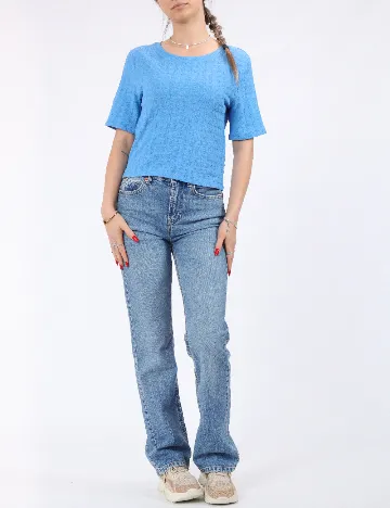 Tricou Pieces, albastru