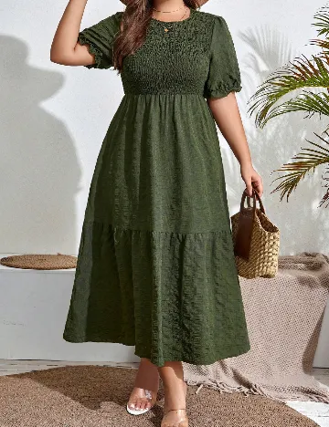 Rochie medie SHEIN CURVE, verde