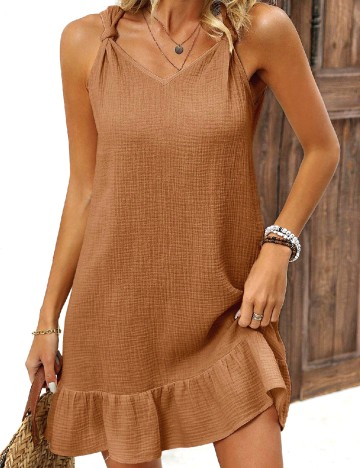Rochie scurta SHEIN, maro