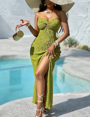 Rochie lunga SHEIN, verde