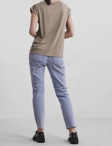 Tricou Pieces, maro Maro