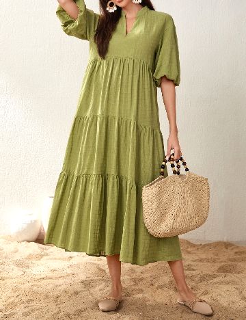 Rochie medie SHEIN, verde