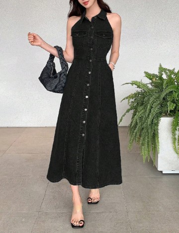 Rochie medie Dazy, negru
