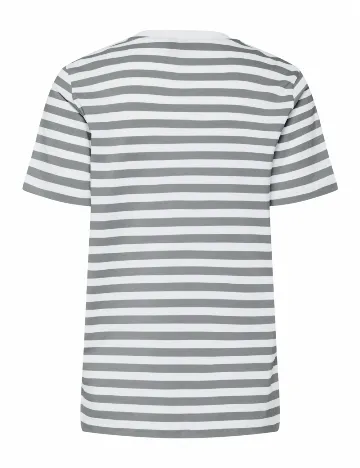 Tricou Pieces, gri Gri