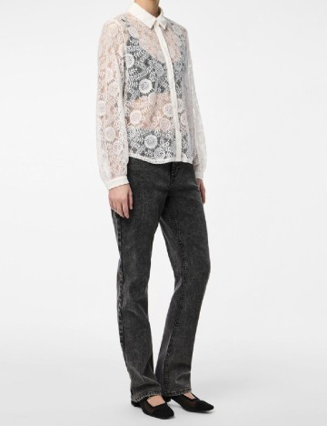 Camasa Pieces, alb