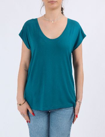Tricou Pieces, albastru