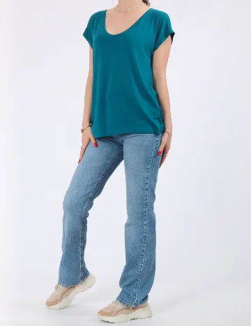 Tricou Pieces, albastru Albastru