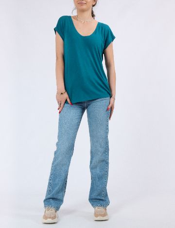 Tricou Pieces, albastru