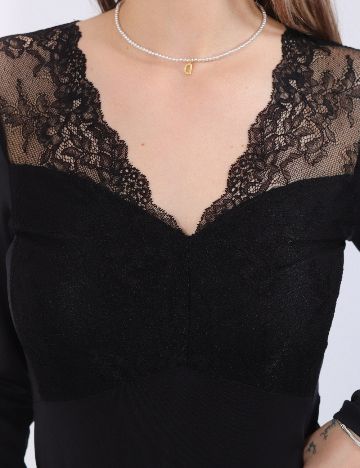 Bluza Pieces, negru