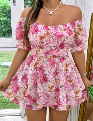 Salopeta SHEIN CURVE, roz