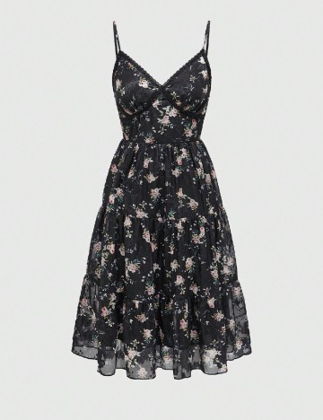 Rochie medie Romwe, negru