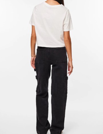 Tricou Pieces, alb