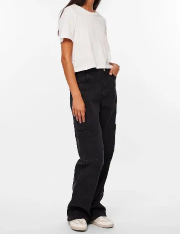 Tricou Pieces, alb