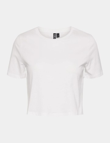 Tricou Pieces, alb