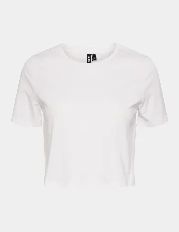 Tricou Pieces, alb