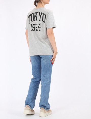 Tricou Pieces, gri