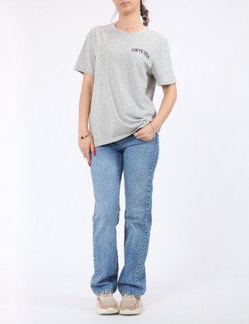 Tricou Pieces, gri