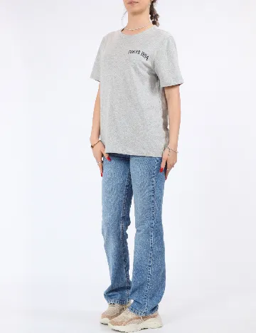 Tricou Pieces, gri