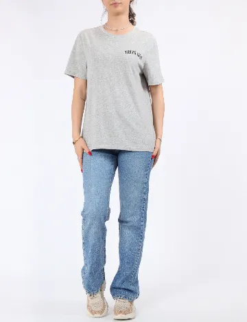 Tricou Pieces, gri