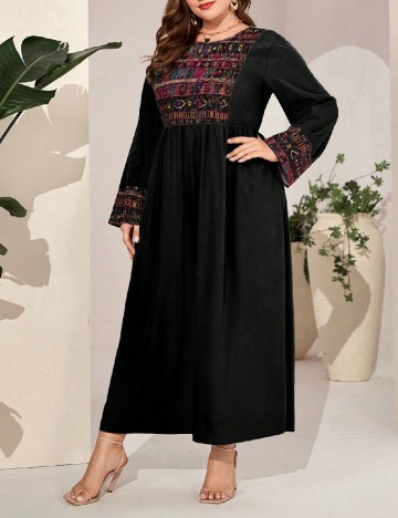 Rochie lunga SHEIN CURVE, negru