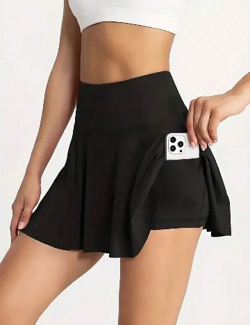 Fusta pantalon SHEIN, negru
