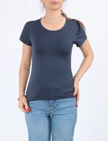 Tricou Pieces, albastru