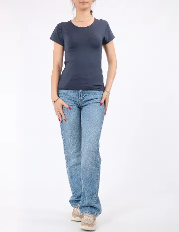 Tricou Pieces, albastru
