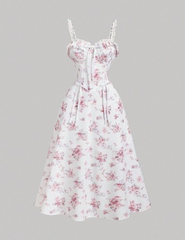 Rochie medie SHEIN, alb