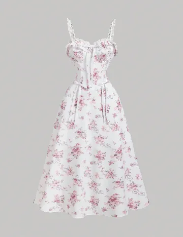 Rochie medie SHEIN, alb