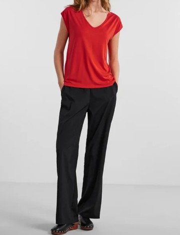 Tricou Pieces, rosu