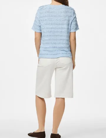 Tricou Pieces, albastru