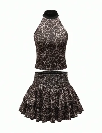 Compleu Romwe, animal print