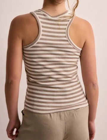 Top Pieces, alb/maro