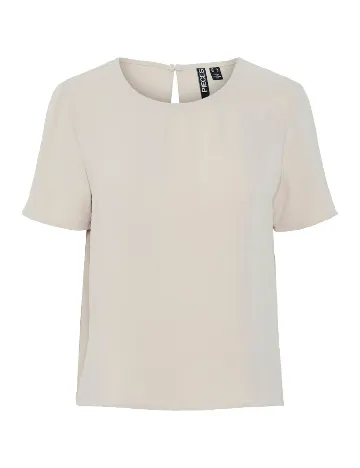 Tricou Pieces, bej