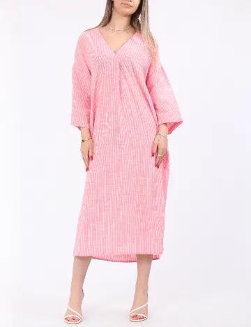 Rochie medie Pieces, roz