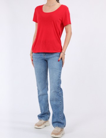 Tricou Pieces, rosu