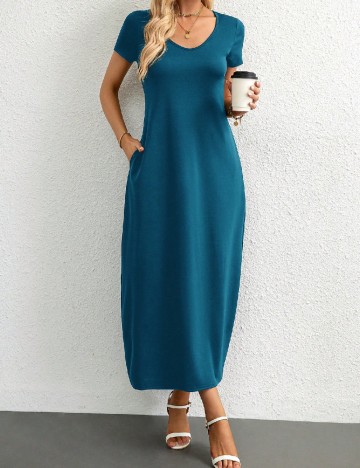 Rochie lunga SHEIN, albastru
