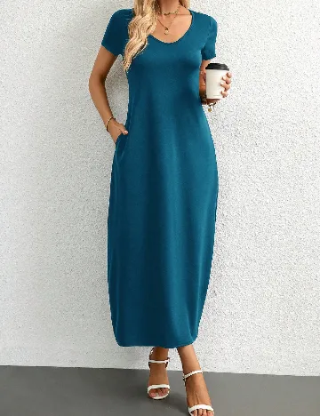 Rochie lunga SHEIN, albastru