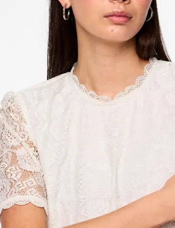 Bluza Pieces, alb