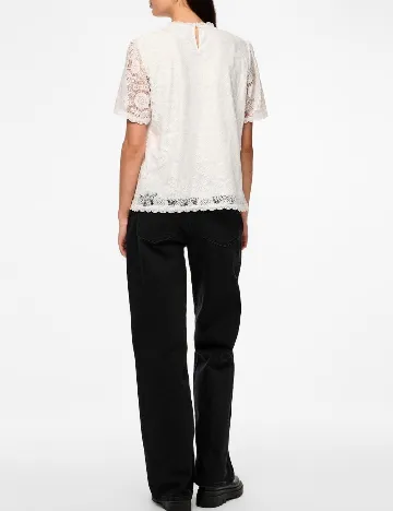 Bluza Pieces, alb