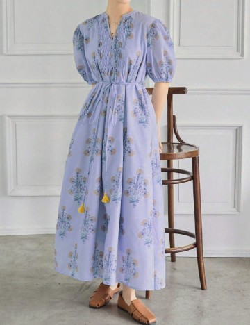 Rochie lunga Friful, mov