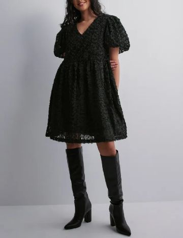 Rochie scurta Pieces, negru
