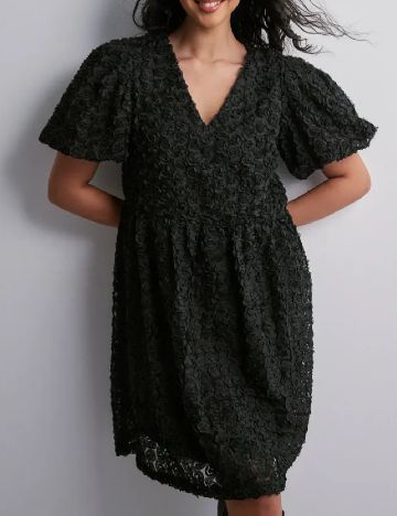 Rochie scurta Pieces, negru