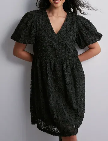 Rochie scurta Pieces, negru