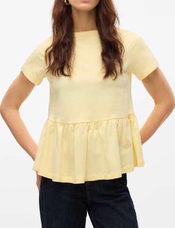Tricou Vero Moda, galben