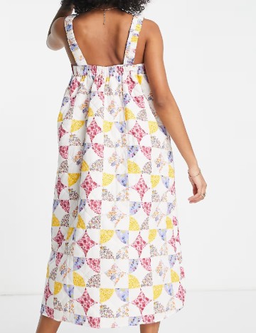 Rochie medie ASOS, alb