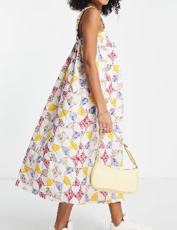 Rochie medie ASOS, alb