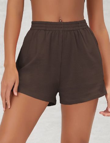 Pantaloni scurti SHEIN, maro