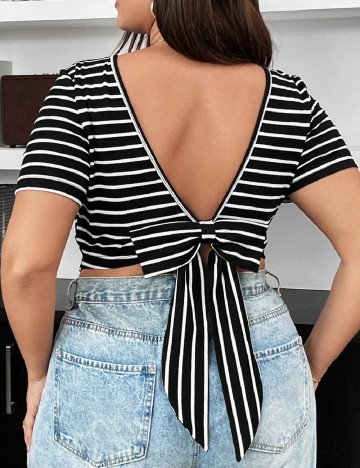 Top SHEIN CURVE, negru